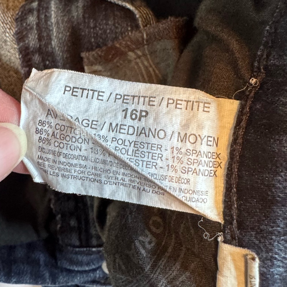Gloria Vanderbilt Amanda Petite Bootcut Jeans Dark Wash 16P - Picture 9 of 10